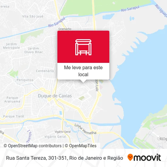 Rua Santa Tereza, 301-351 mapa