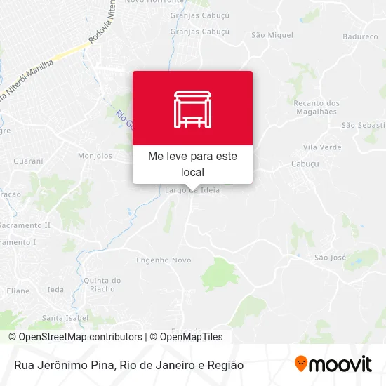 Rua Jerônimo Pina mapa