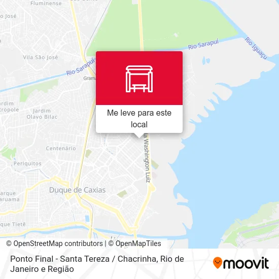 Ponto Final - Santa Tereza / Chacrinha mapa