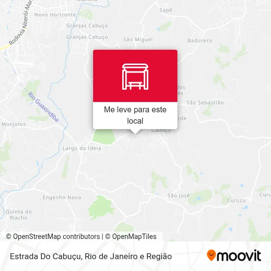 Estrada Do Cabuçu mapa