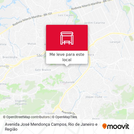 Avenida José Mendonça Campos mapa