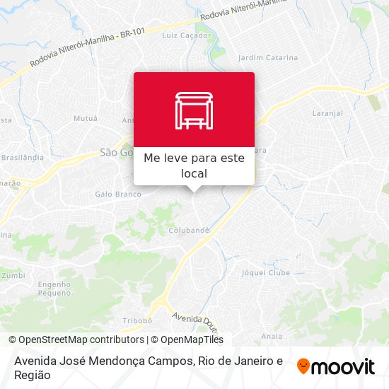 Avenida José Mendonça Campos mapa
