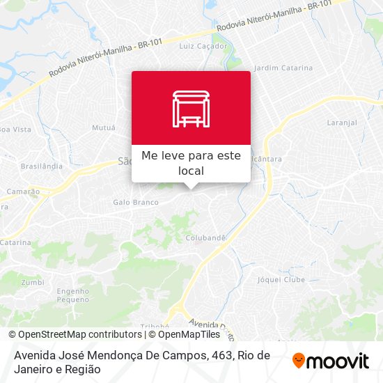 Avenida José Mendonça De Campos, 463 mapa