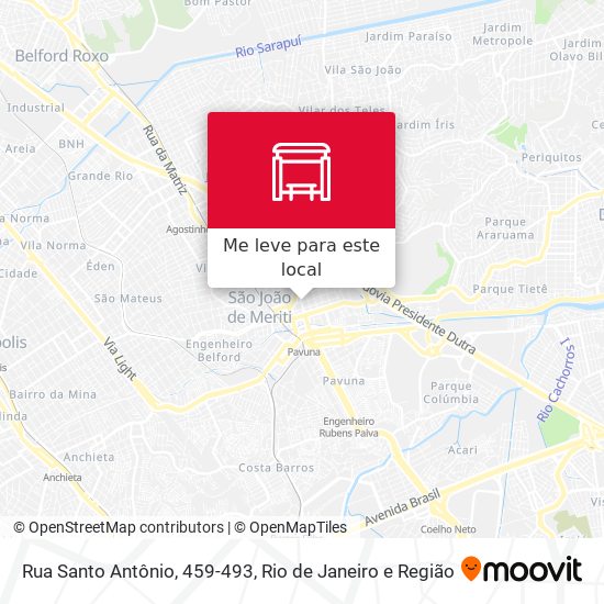 Rua Santo Antônio, 459-493 mapa