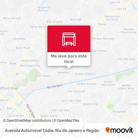 Avenida Automóvel Clube mapa