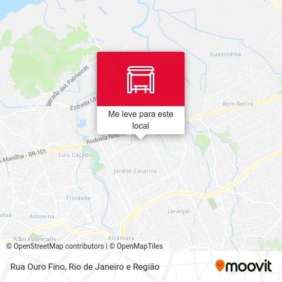 Rua Ouro Fino mapa