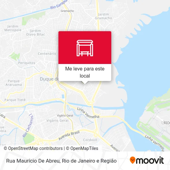 Rua Maurício De Abreu mapa