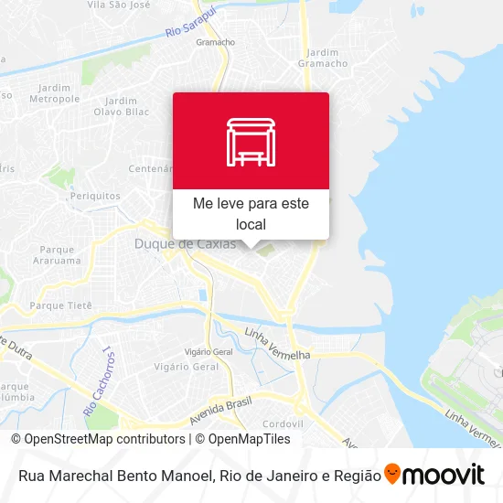 Rua Marechal Bento Manoel mapa