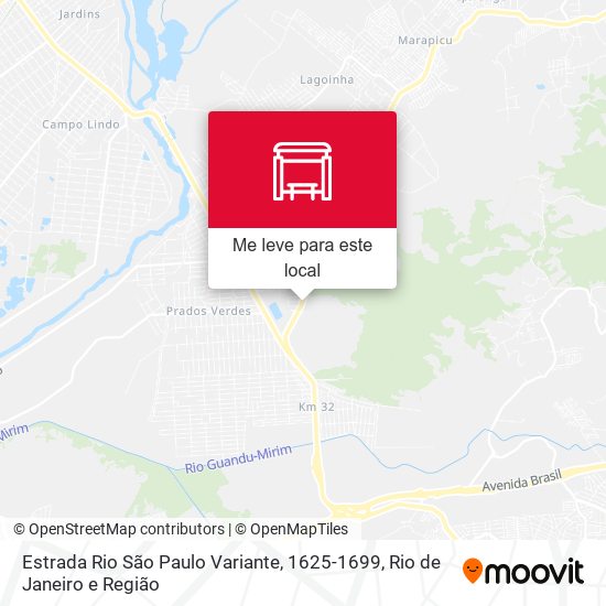 Estrada Rio São Paulo Variante, 1625-1699 mapa