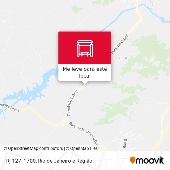 Rj-127, 1700 mapa