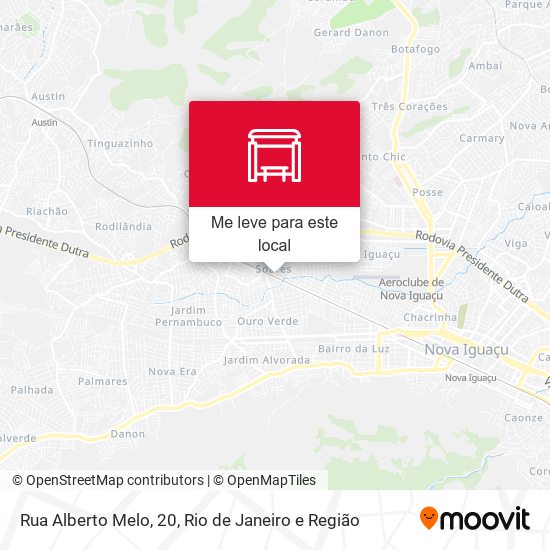 Rua Alberto Melo, 20 mapa