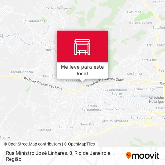 Rua Ministro José Linhares, 8 mapa