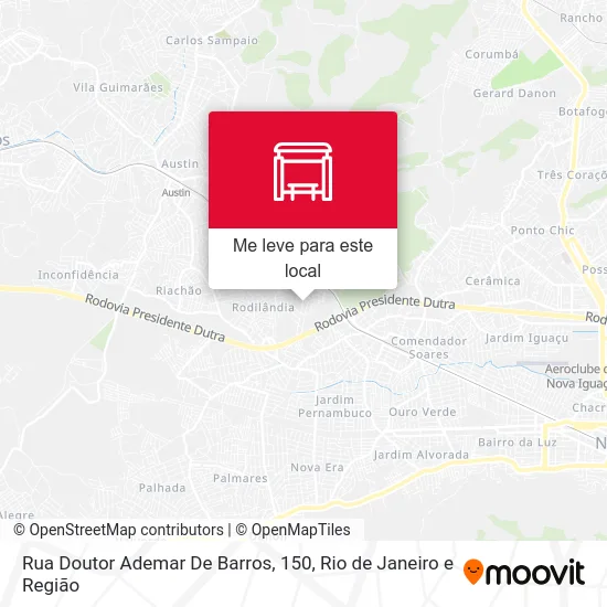 Rua Doutor Ademar De Barros, 150 mapa