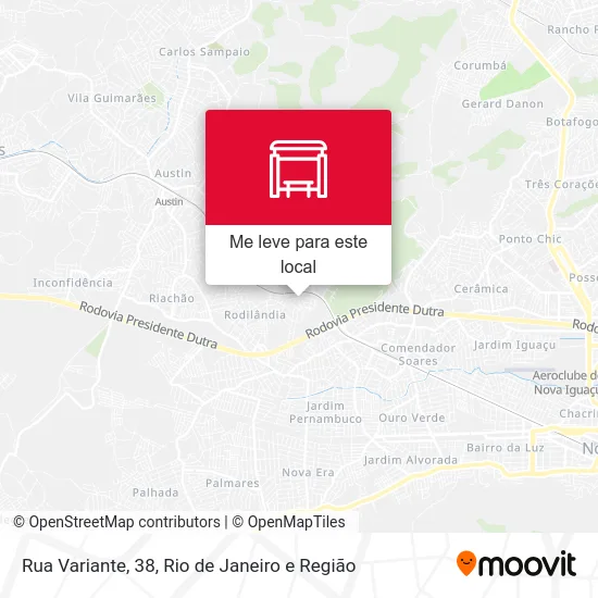 Rua Variante, 38 mapa