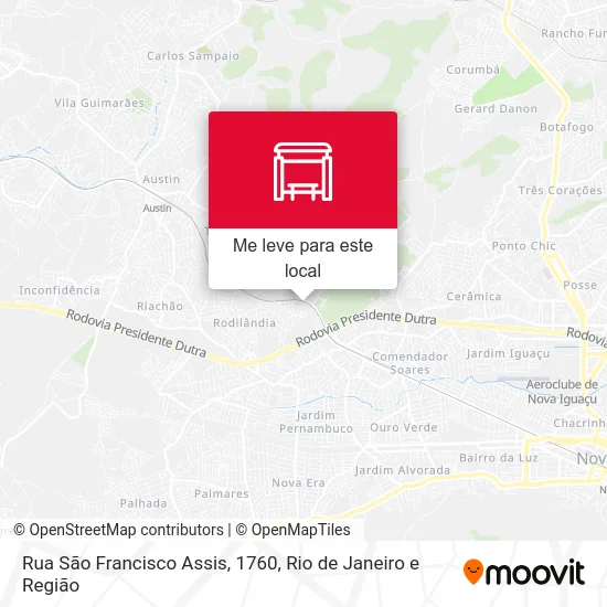 Rua São Francisco Assis, 1760 mapa