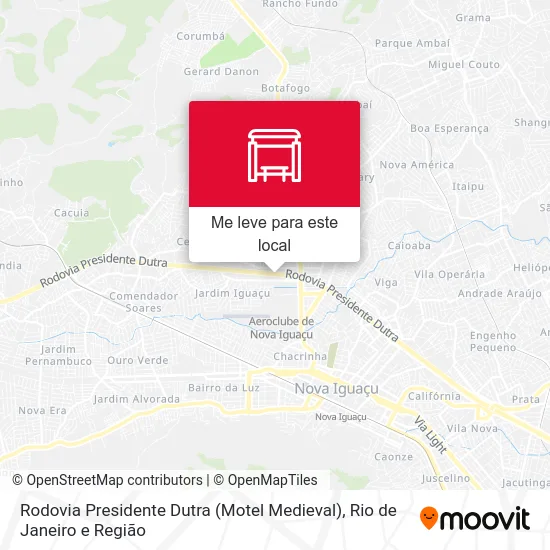 Rodovia Presidente Dutra (Motel Medieval) mapa