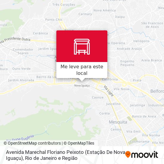 Avenida Marechal Floriano Peixoto (Estação De Nova Iguaçu) mapa