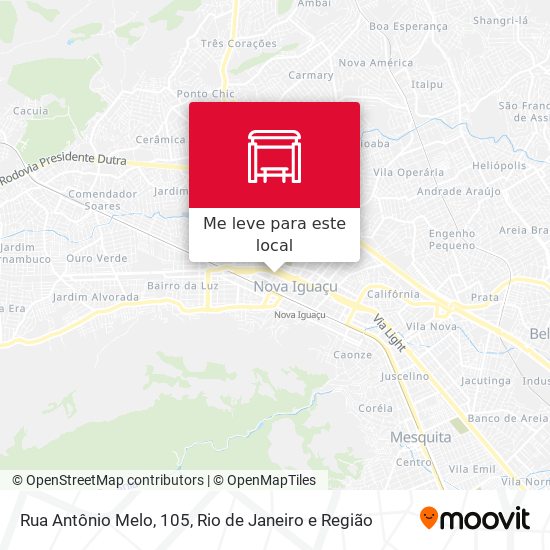 Rua Antônio Melo, 105 mapa