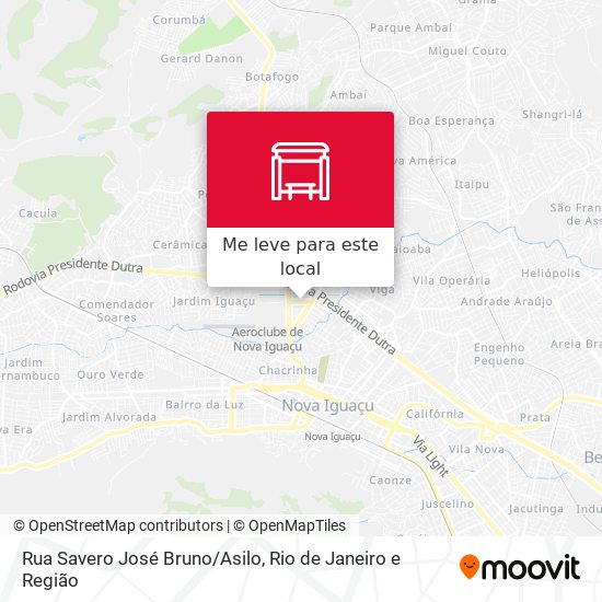 Rua Savero José Bruno/Asilo mapa
