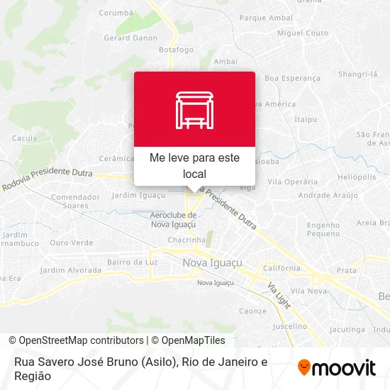 Rua Savero José Bruno (Asilo) mapa