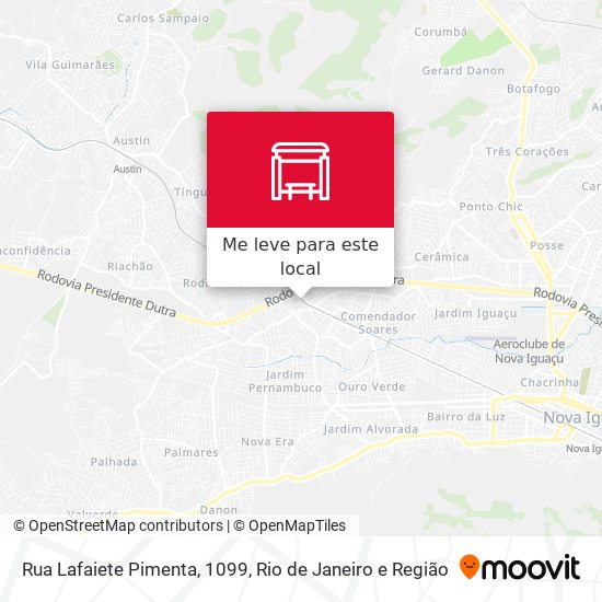 Rua Lafaiete Pimenta, 1099 mapa