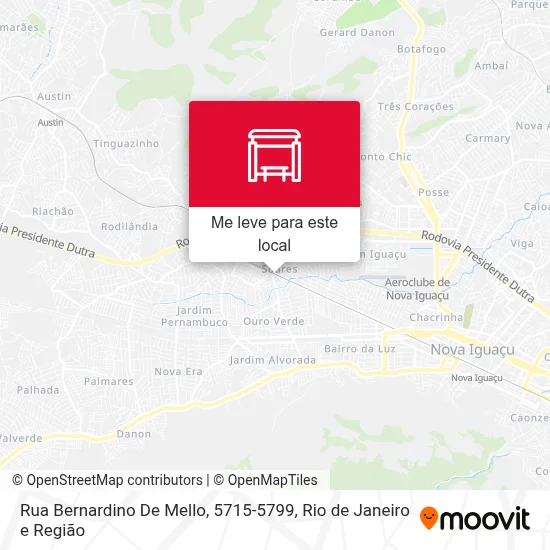 Rua Bernardino De Mello, 5715-5799 mapa