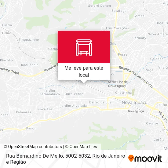 Rua Bernardino De Mello, 5002-5032 mapa