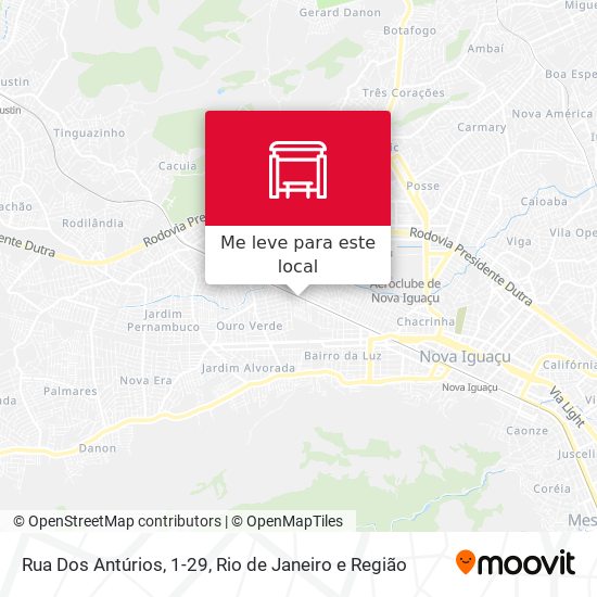 Rua Dos Antúrios, 1-29 mapa