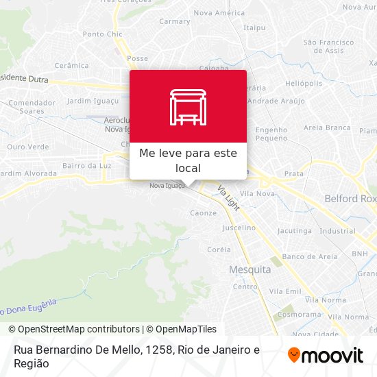Rua Bernardino De Mello, 1258 mapa