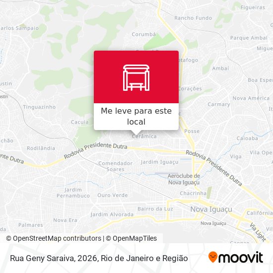 Rua Geny Saraiva, 2026 mapa