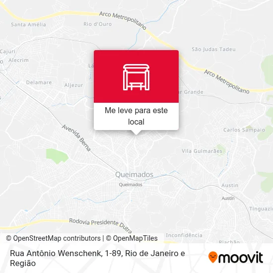 Rua Antônio Wenschenk, 1-89 mapa