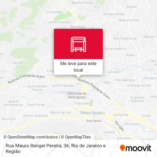 Rua Mauro Rangel Pereira, 36 mapa