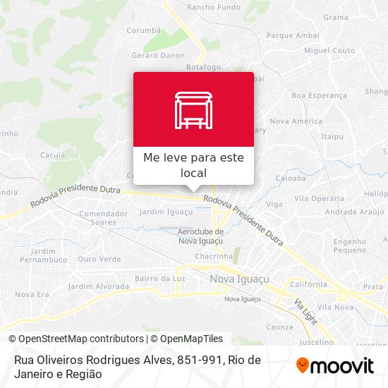 Rua Oliveiros Rodrigues Alves, 851-991 mapa
