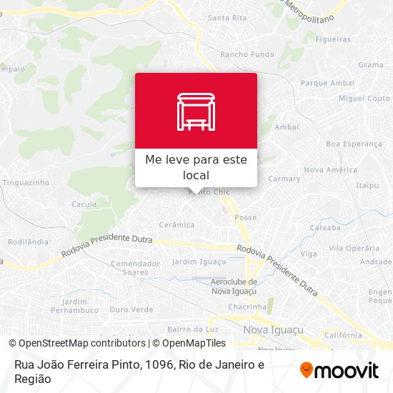 Rua João Ferreira Pinto, 1096 mapa