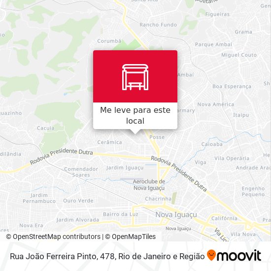 Rua João Ferreira Pinto, 478 mapa