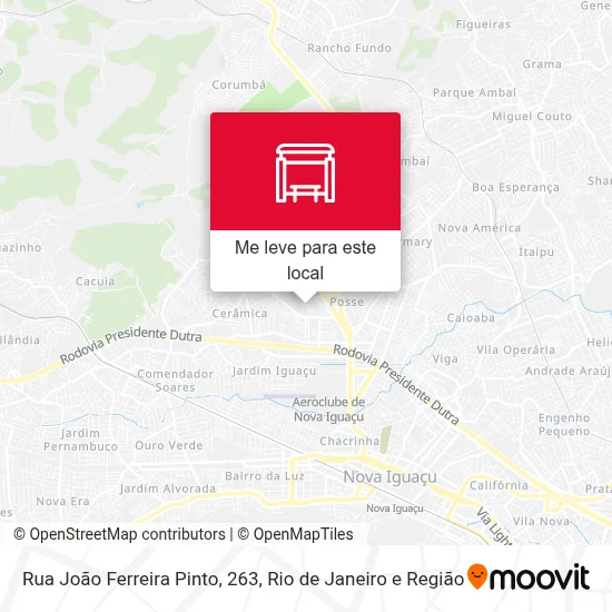 Rua João Ferreira Pinto, 263 mapa