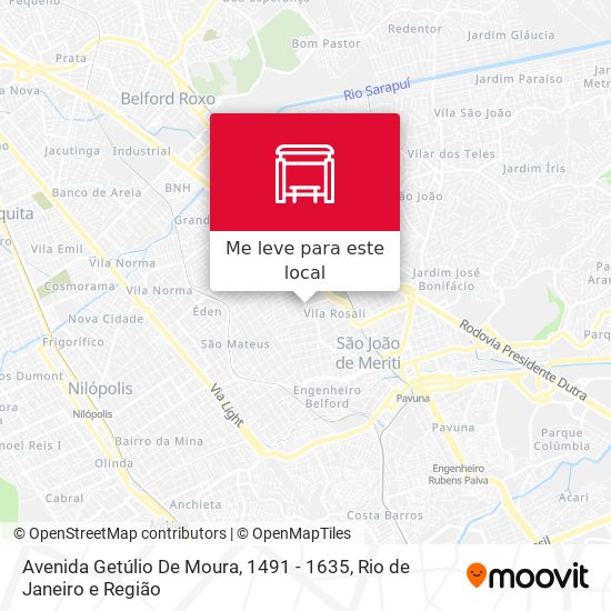 Avenida Getúlio De Moura, 1491 - 1635 mapa
