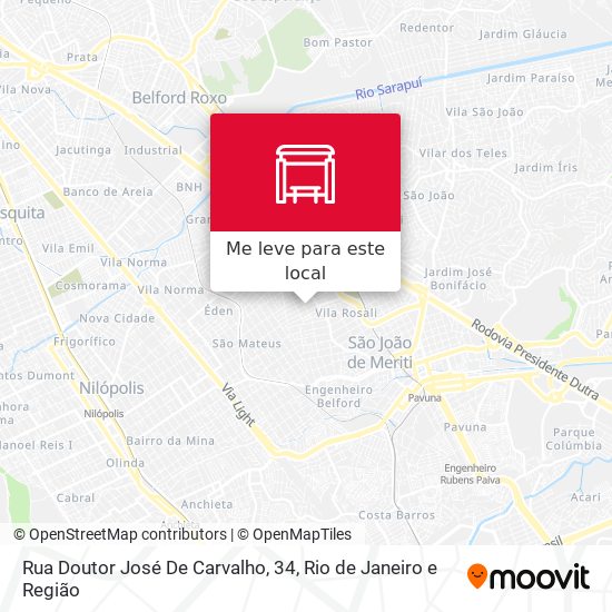 Rua Doutor José De Carvalho, 34 mapa