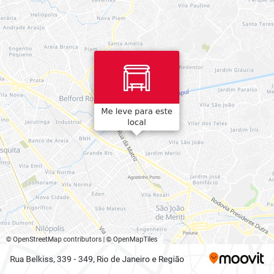 Rua Belkiss, 339 - 349 mapa