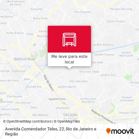 Avenida Comendador Teles, 22 mapa