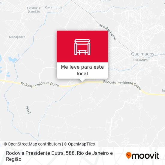 Rodovia Presidente Dutra, 588 mapa