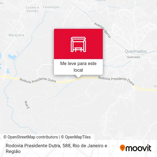 Rodovia Presidente Dutra, 588 mapa