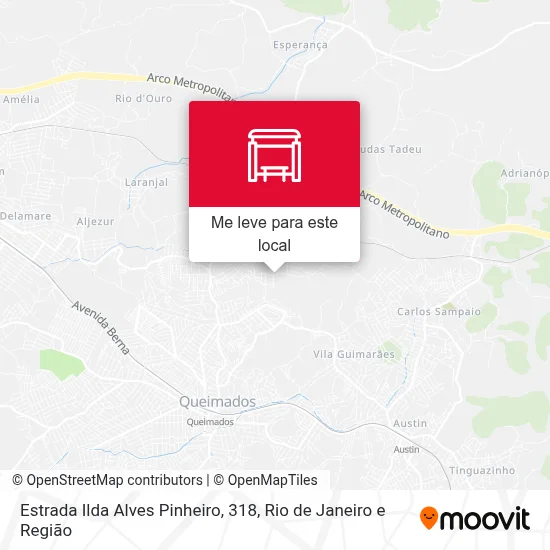 Estrada Ilda Alves Pinheiro, 318 mapa