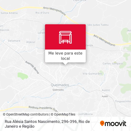 Rua Alésia Santos Nascimento, 296-396 mapa