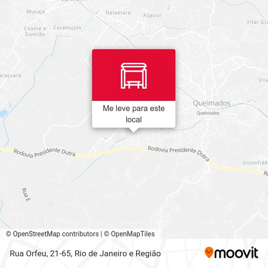 Rua Orfeu, 21-65 mapa