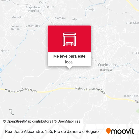 Rua José Alexandre, 155 mapa