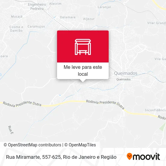 Rua Miramarte, 557-625 mapa