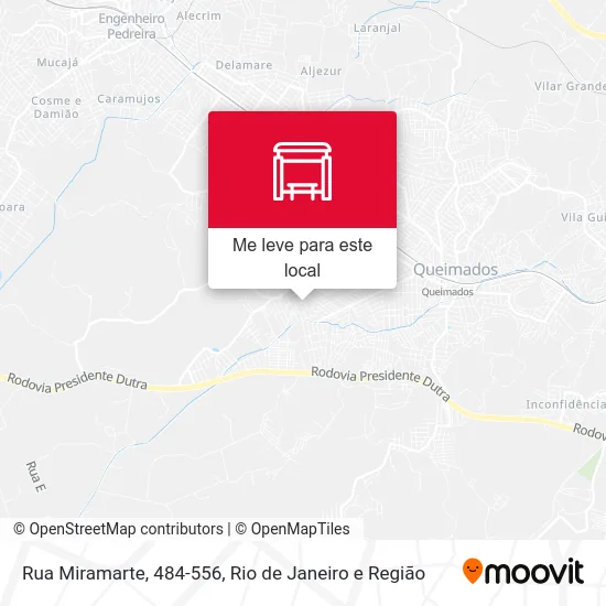 Rua Miramarte, 484-556 mapa