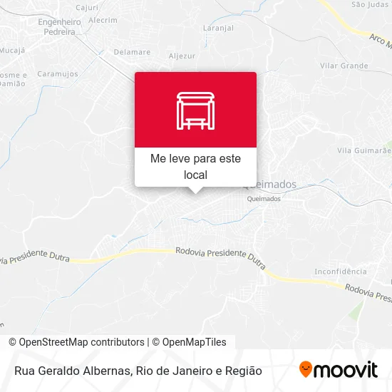 Rua Geraldo Albernas mapa