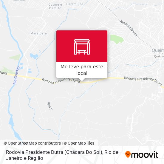 Rodovia Presidente Dutra (Chácara Do Sol) mapa